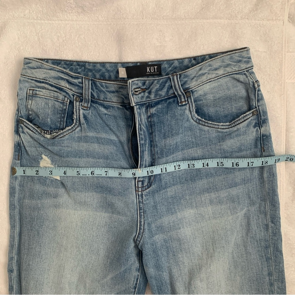 Kut From The Kloth High Rise Christine Straight Leg Jeans - 99% Cotton -Size 10 - Picture 10 of 16